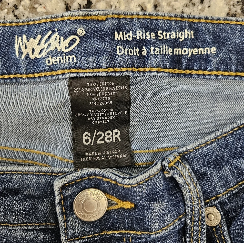 Massimo mid-rise Straight blue jeans - Picture 3 of 9